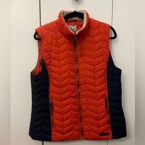 G.H. Bass & Co Women’s orange and blue ski gilet size L (fits M-XL)